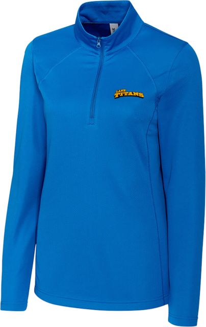 Lane Community C&B Womens Clique Ice Pique Half Zip Athletic Wordmark - ONLINE ONLY