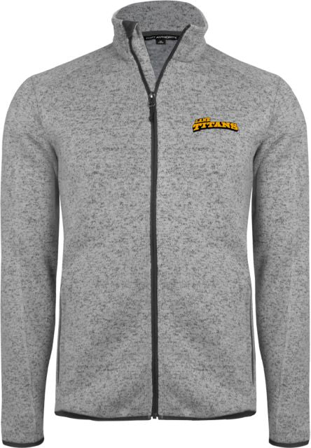 Lane Community Heather Sweater Fleece Jacket Athletic Wordmark - ONLINE ONLY