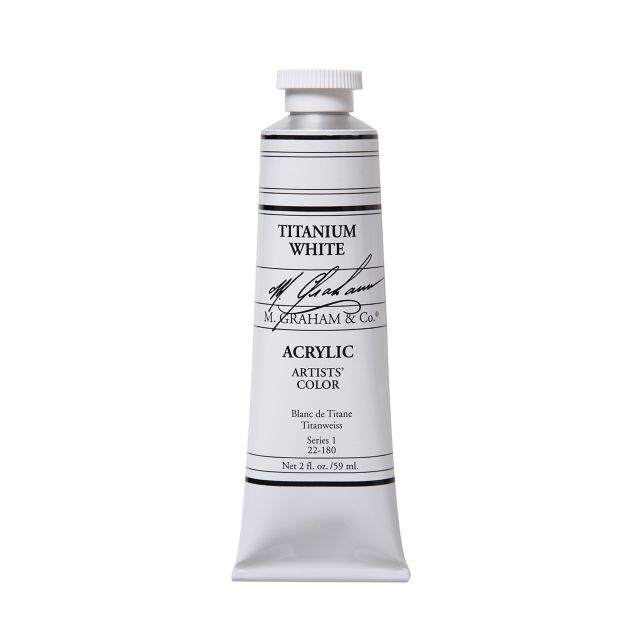 M. Graham Titanium White 2 fluid ounces (60 ml) Artists Acrylic