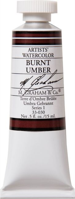 M. Graham Burnt Umber 0.5 oz (15 ml) Artists Watercolor