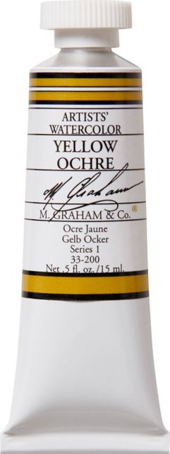 M. Graham Yellow Ochre 0.5 oz (15 ml) Artists Watercolor
