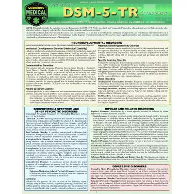 DSM-5-TR Overview